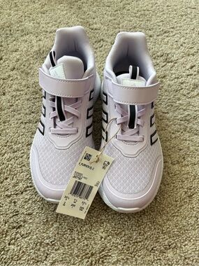 adidas Kids Sneakers – Light Lavender with Black Accents